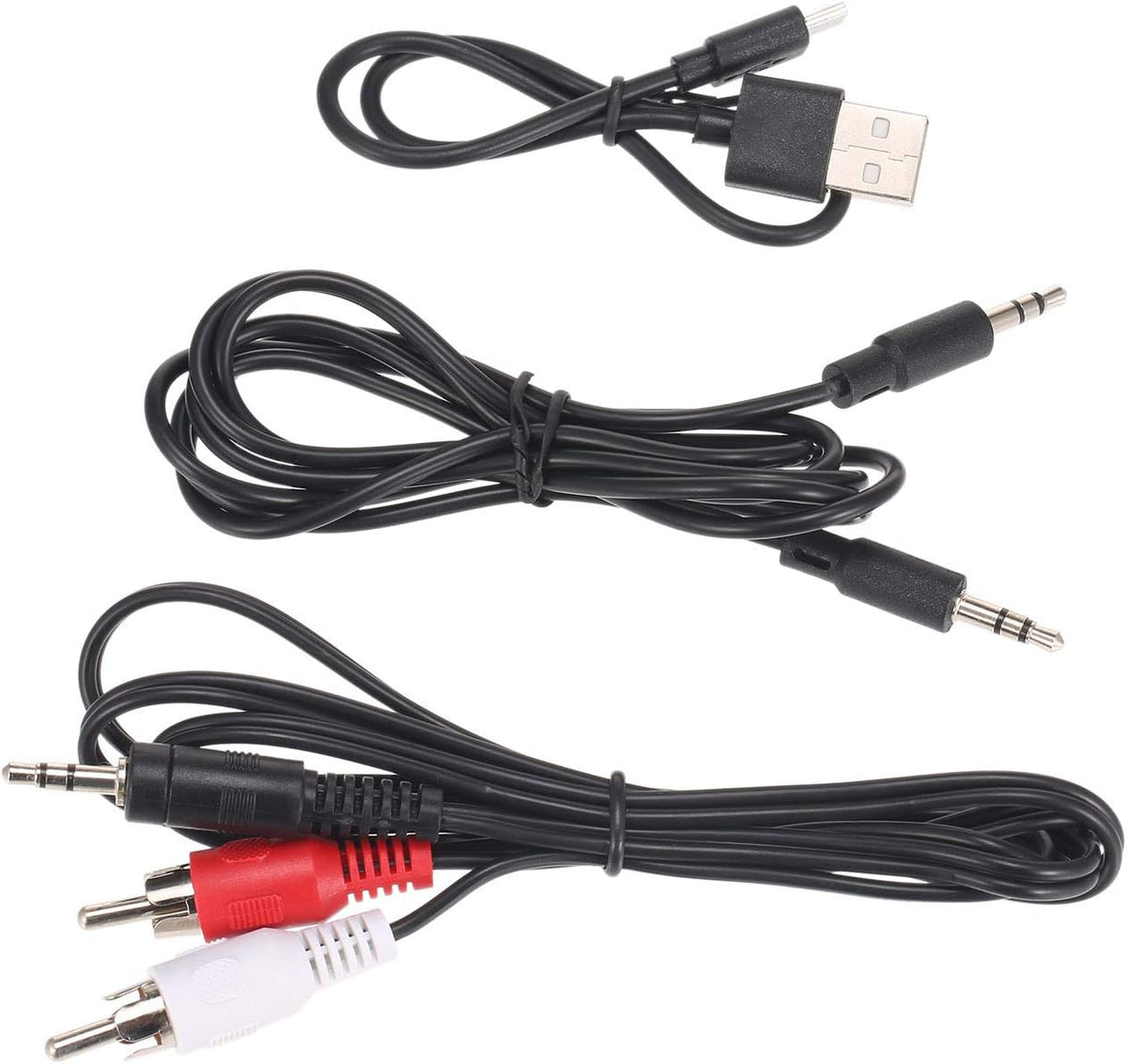 Sunydog 3.5mm Headset MP3 FM Headphones Over-Ear Music Earphones with Transmitter Cable, Wired Support FM Radio for TV