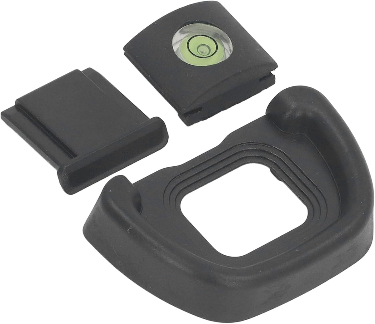 DK-31 Gugxiom Eyepiece Eyecup with Leveler and Hot Shoe Cover, ABS Viewfinder Eye Cup Replacement for DSLR Camera