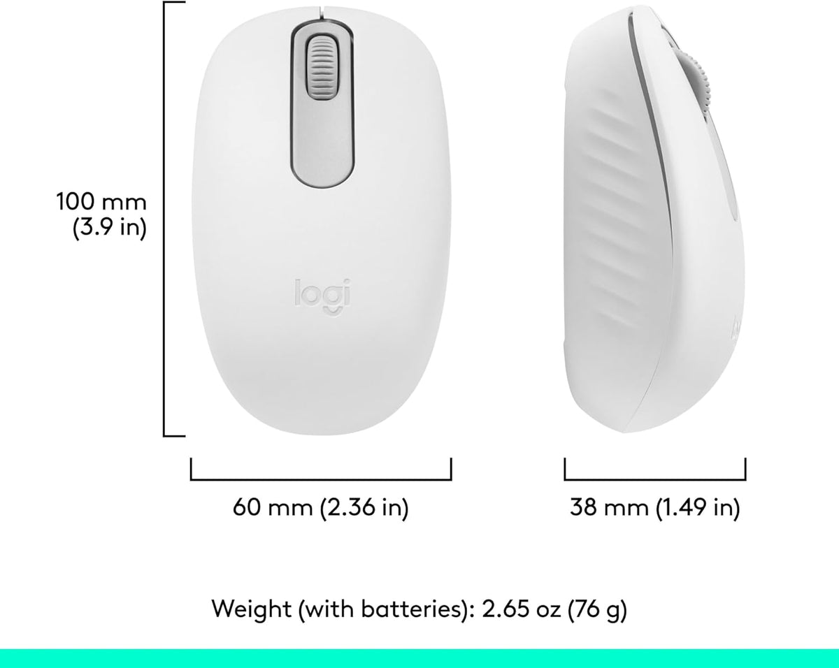Logitech M196 12-Month Bluetooth Wireless Mouse, Compact and Portable Mouse for Laptops, Tablets and More, Battery
