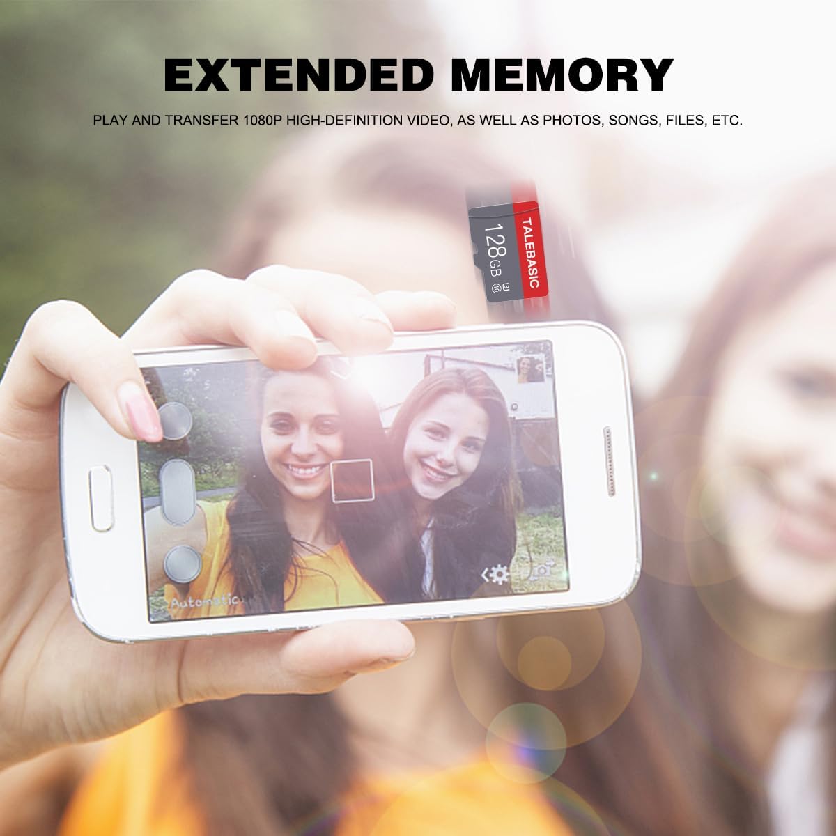 talebasic 2 Pack 128GB 10 Console(2 128GB) Memory Card Class Flash Card Fast Speed TF Card with Adapter