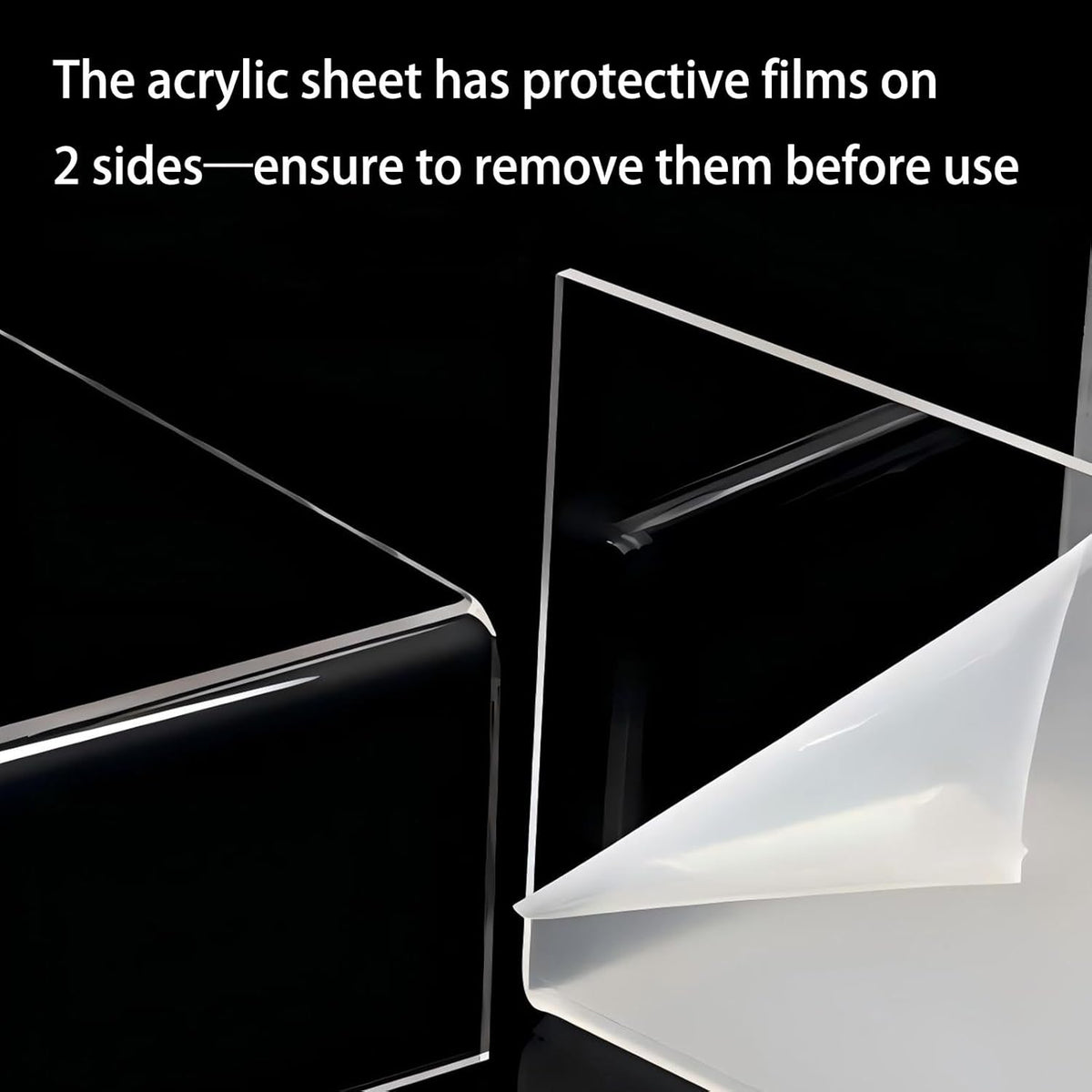 SRTFINE 2.16/3.34 Inch 2 7.8 15.7 Inch Anti-slip Monitor Stand Riser Height Adjustments Clear Acrylic Stand with Clear