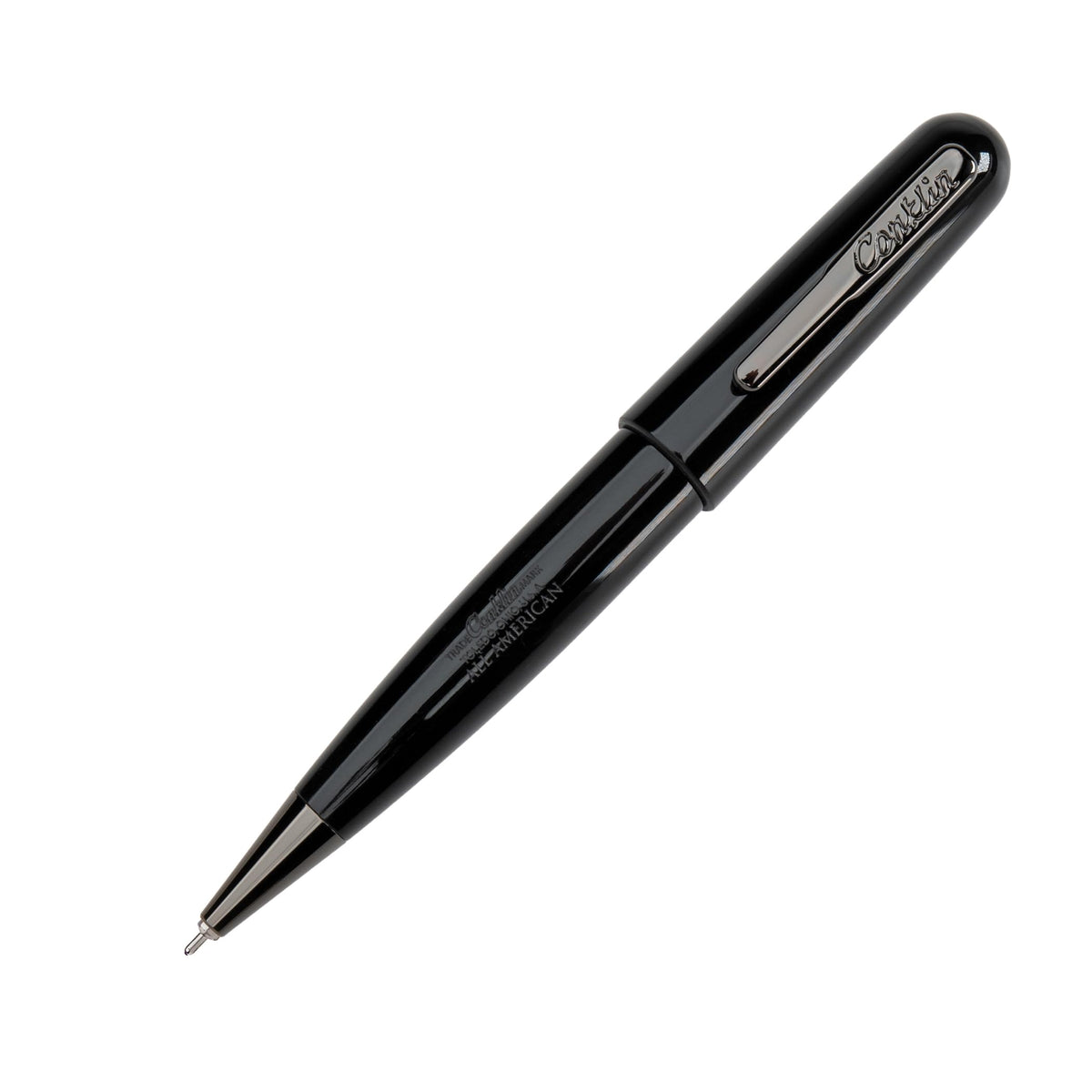 Conklin All American Gel Pen Raven Black | Luxury Gel Pen with Refillable Ink | Bold Design, Smooth Writing, Premium Quality