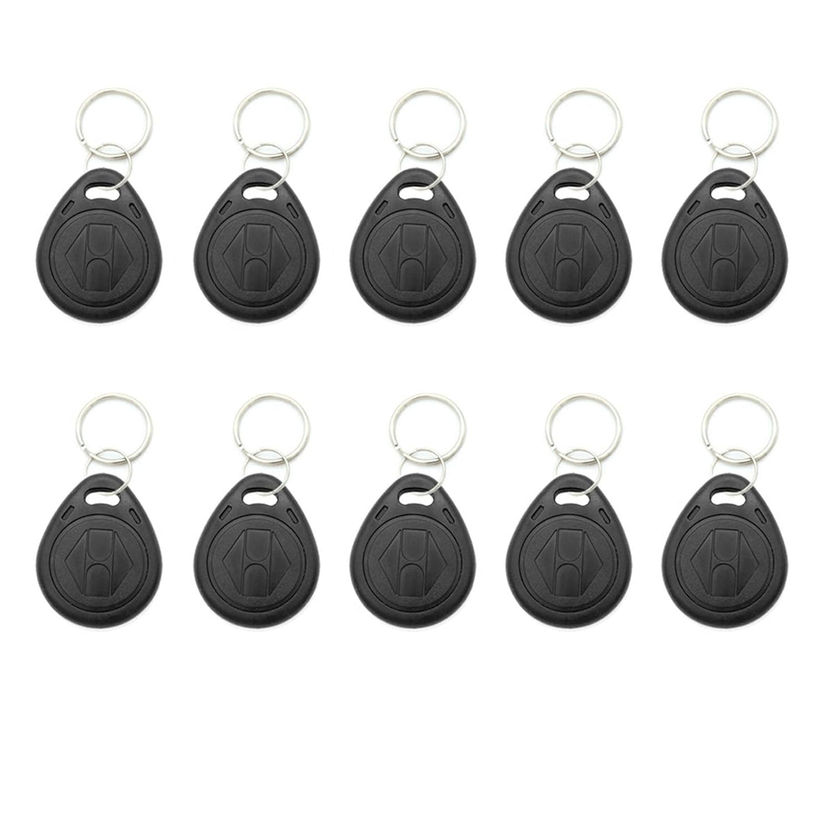 SagaSave 10pcs 125KHZ Plastic Writable ID Cards Keyfobs RFID Copy Key Tags Handheld RFID Copier Writer Readers