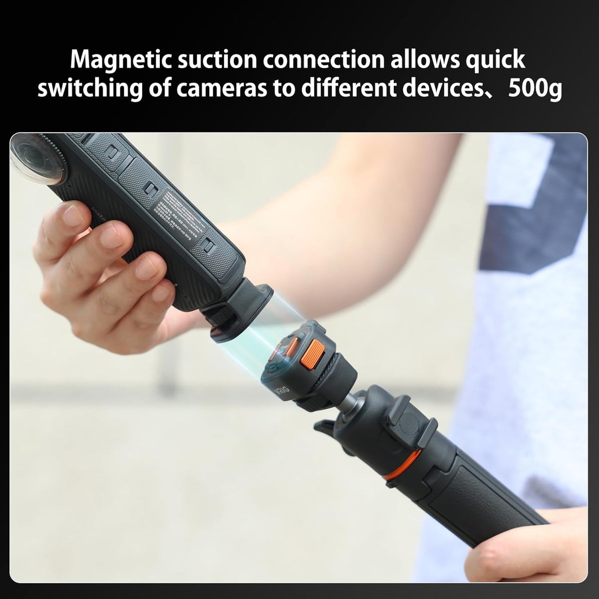 VRIG Select AC12 1/4" Insta360 X5/X4/X3,DJI 4/3,Xtra 1/4" VRIG Magnetic Quick Release Mount Adapter with Screw Thread