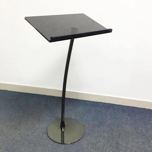 DHXIAMZ Acrylic Podium Lectern Stand - Adjustable Floor Lectern for School, Church, Conference, Stage & Office - Multi-Purpose Standing Desk with Professional Design