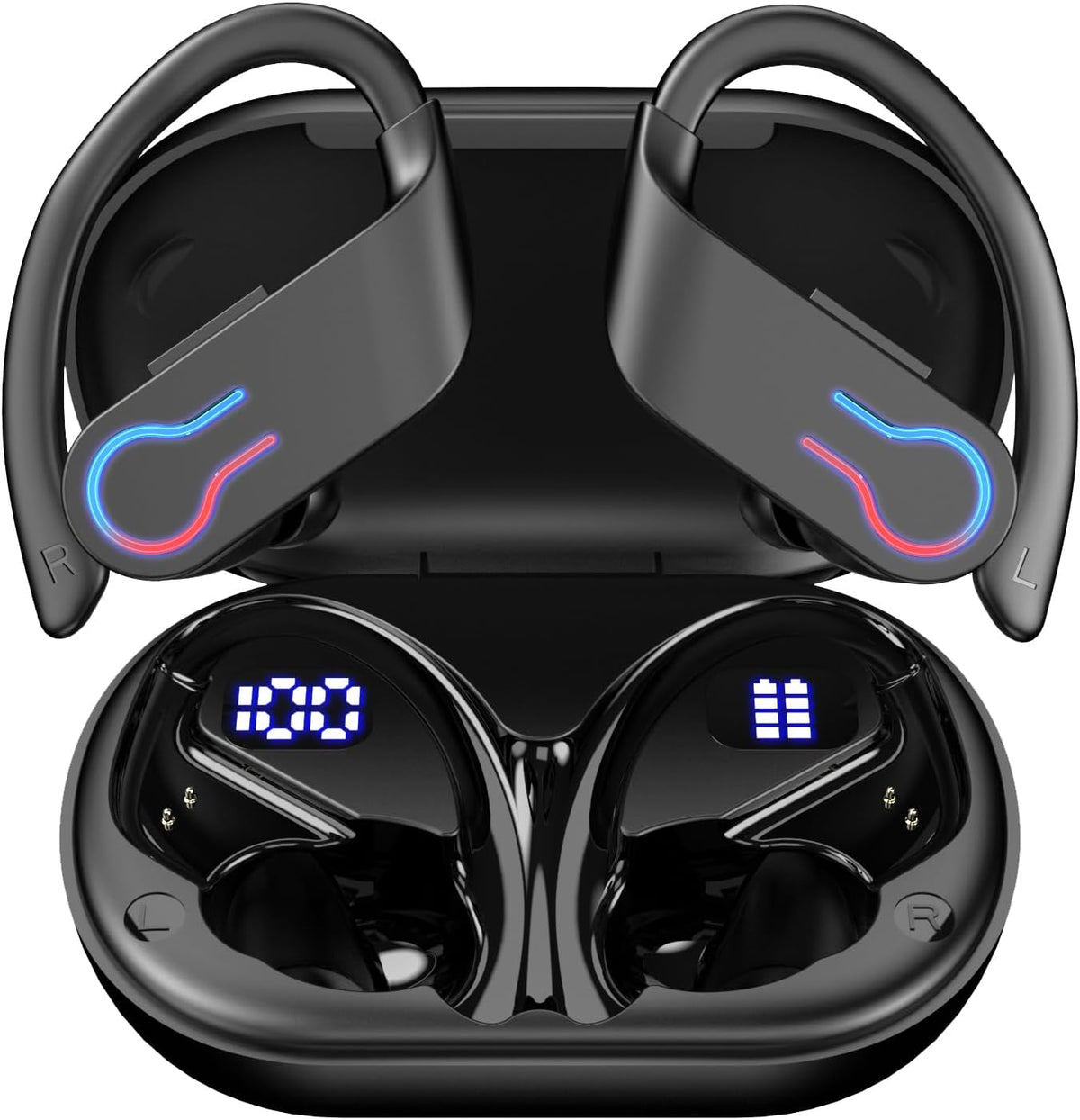 200H 6.1 IPX7 Wireless Bluetooth Earbuds with Playtime, Bluetooth Low Latency, Smart Noise Cancellation, Waterproof