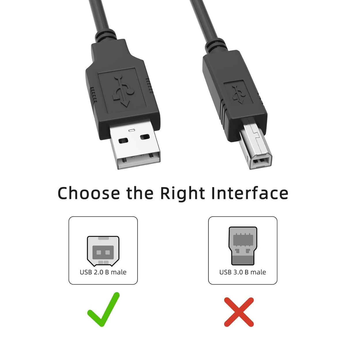 XMHEIRD 6ft Mr2000s USB Cable for Korg Rackmount Studio Recorder