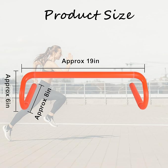 Agility Hurdles Detachable Speed Hurdles Spliced Agility Training Equipment for Soccer, Basketball and Track Drills