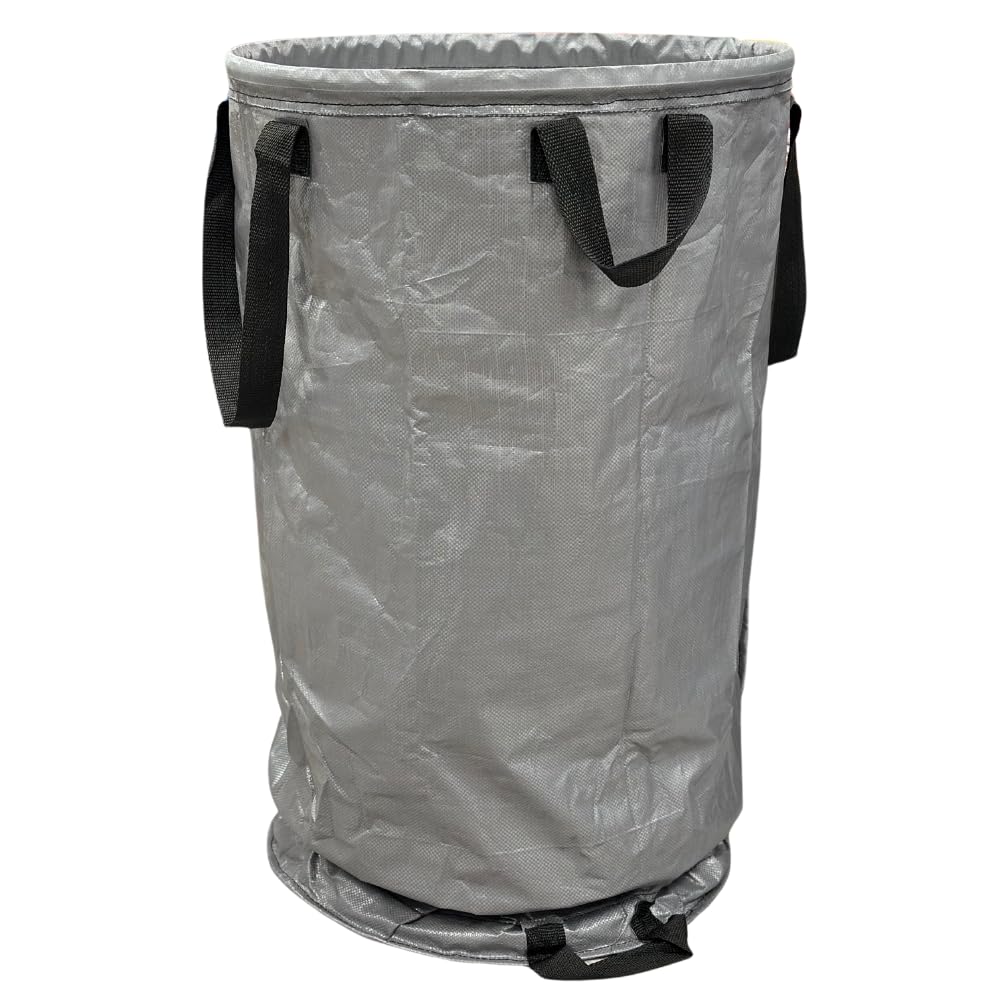 DURASACK Heavy Duty Valet Trash Bag Janitorial Commericial Cleaning Stand-Up Collapsible Trash Pickup Bag, 80-Gallon Capacity