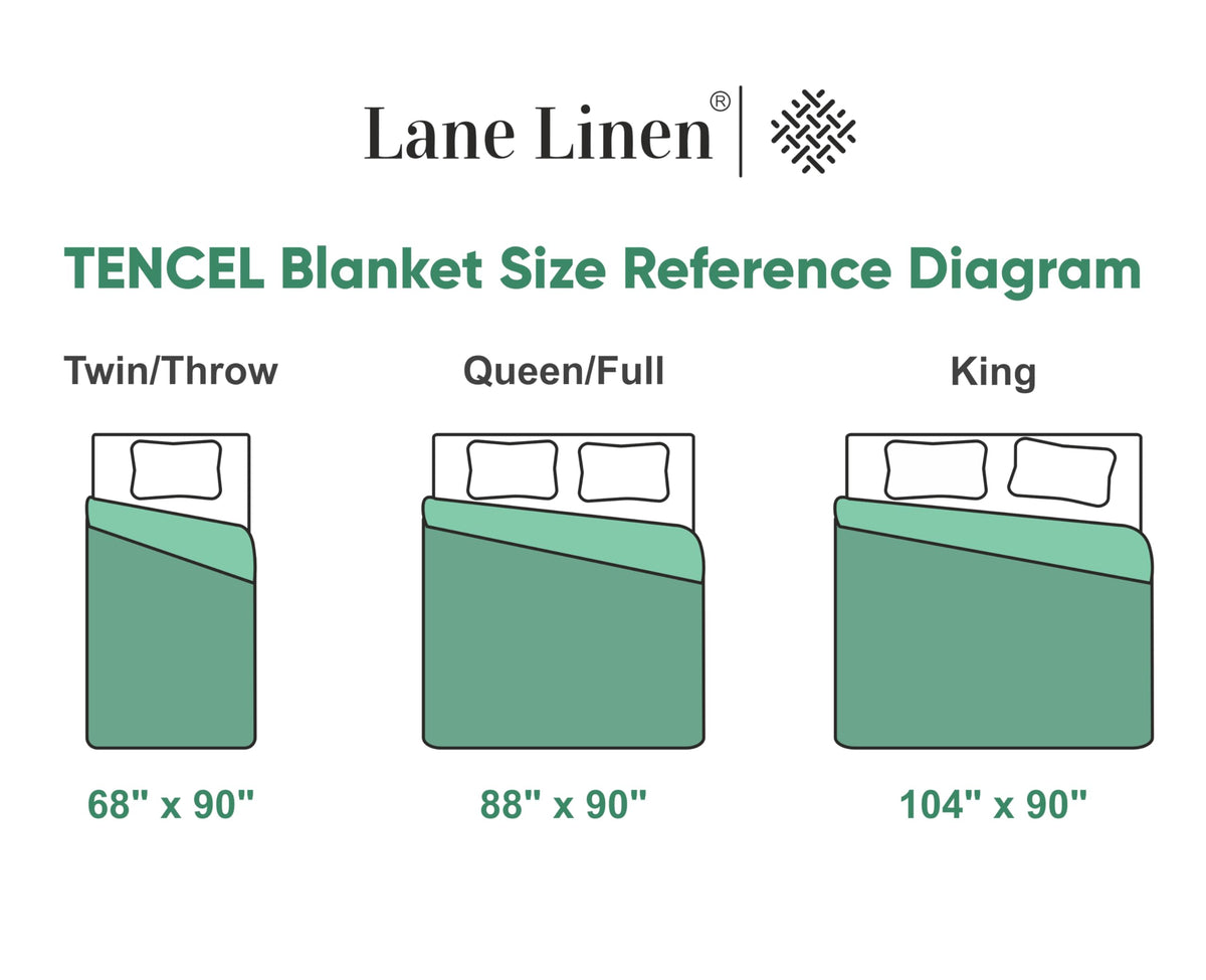 LANE LINEN Warm Blankets for Winters Queen Size - Lightweight Winter Blanket with Rayon Derived from Eucalyptus - Soft, Cool & Breathable - Cold Bed Blanket for Winter - 88"x90",Black Polka Dot