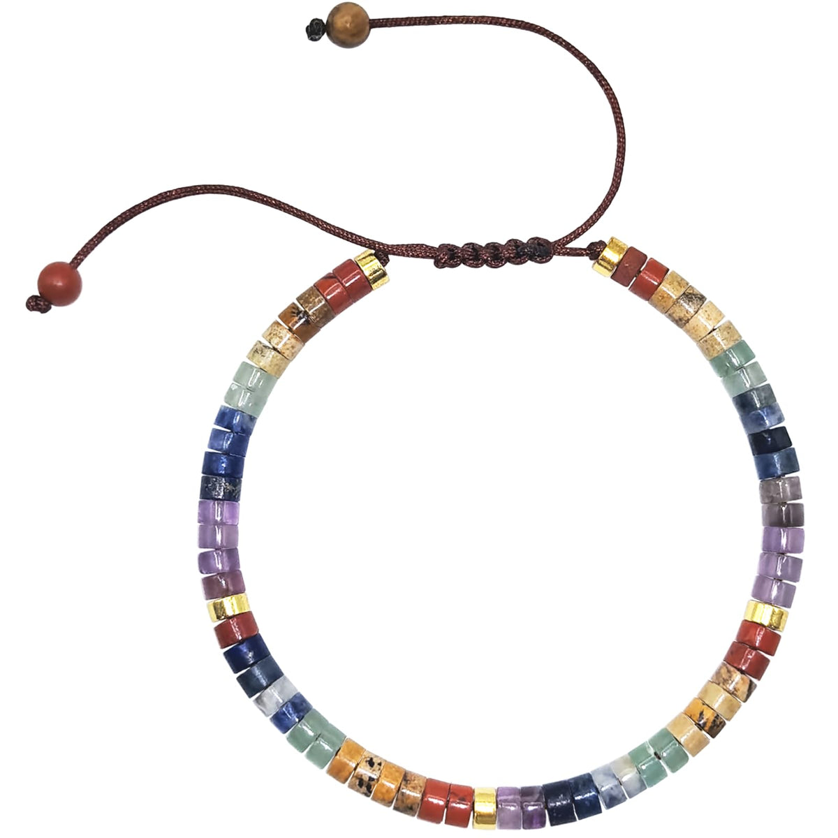 Vyooxcy Chakra Bracelets for Women，7 Chakra Bracelet Crystal Beaded Healing Bracelet for Women Spiritual Bracelets ，Healing Crystals Meditation Relax Women Anxiety