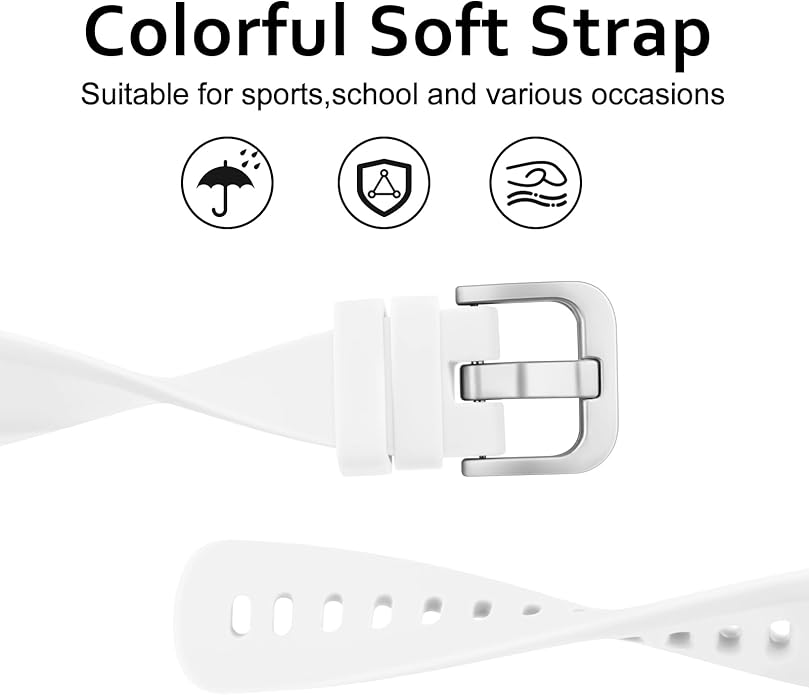 Meliya Silicone Band for Garmin Vivofit Jr 3 Bands, Soft Silicone Replacement Wristband Adjustable Sport Straps for Garmin Vivofit jr. 3