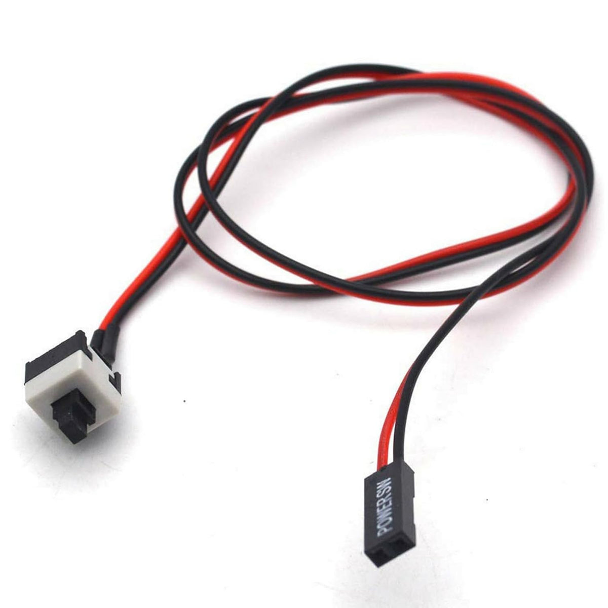 Reset 2Pin PC Power, PC Passthrough Motherboard Power, Jumper Switch for ATX Chassis, Power Switch Cable for PC
