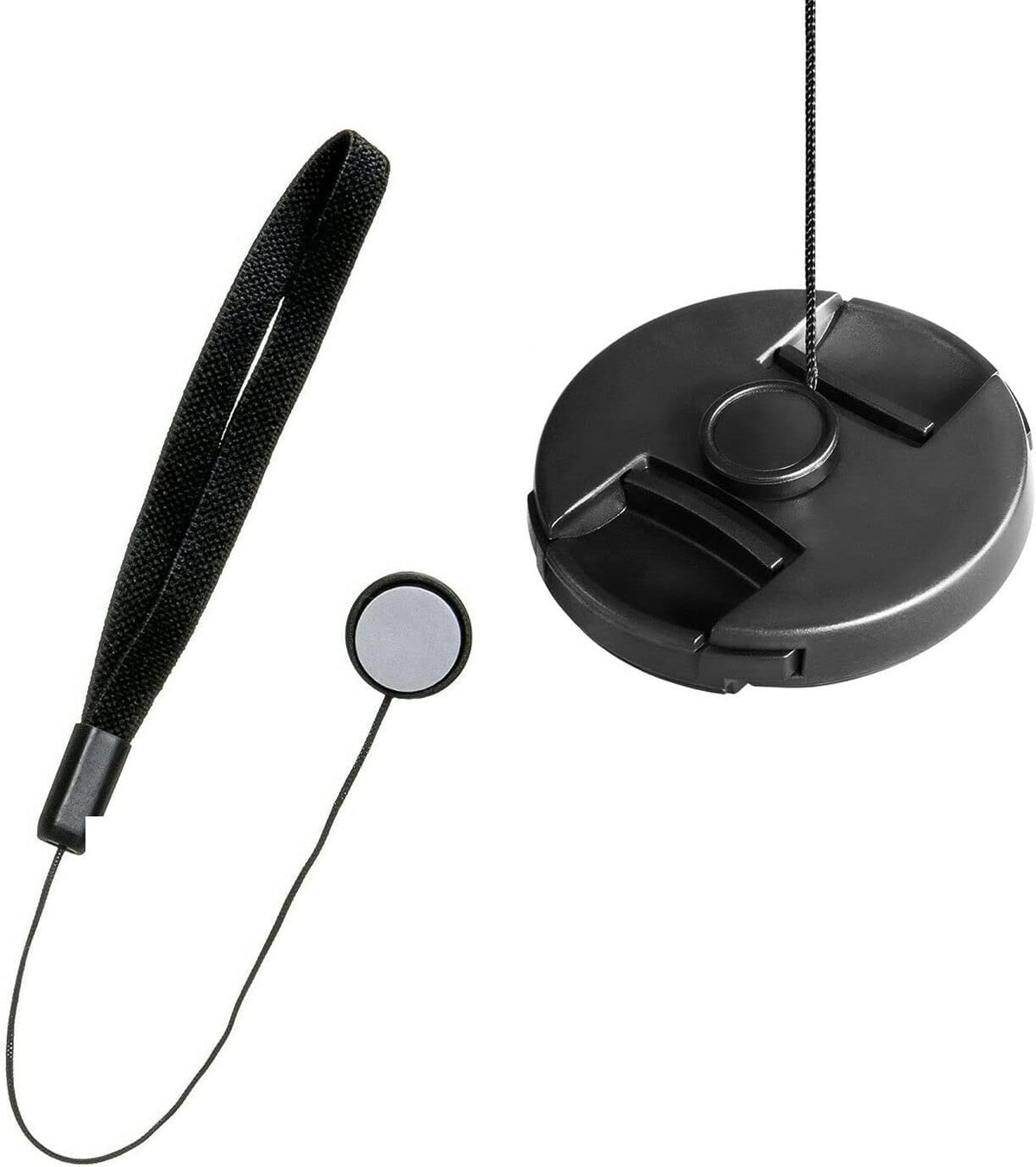 Digital Nc Pinch (58mm) a58 Lens Cap Center + Lens Cap Holder + Microfiber Cleaning Cloth. Compatible with Sony Alpha
