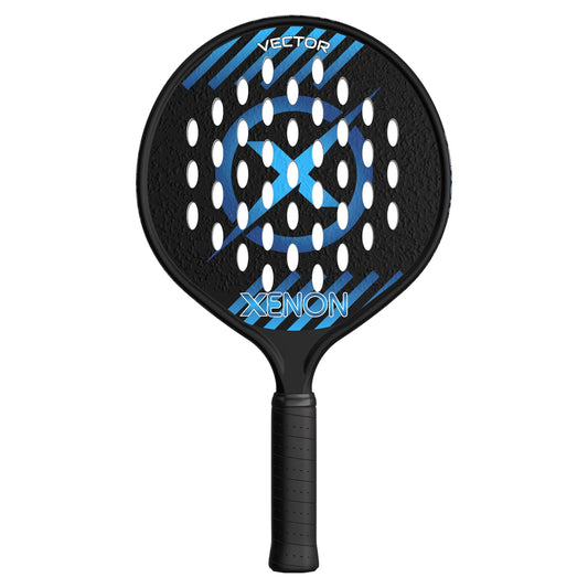 Vector Spin Max Version 2 Platform Tennis Paddle by Xenon Paddle, Oversize Head, Even Balance Point, Medium Firmness Foam Core, Power and Control, 4.25” Grip