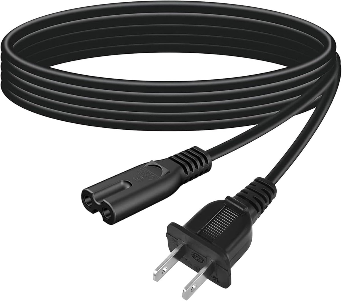 Metasources 8 C9042 C9042W C9042B AC in Power Cord Cable Plug Lead Compatible with EBL Bay Individual Smart Charger AA