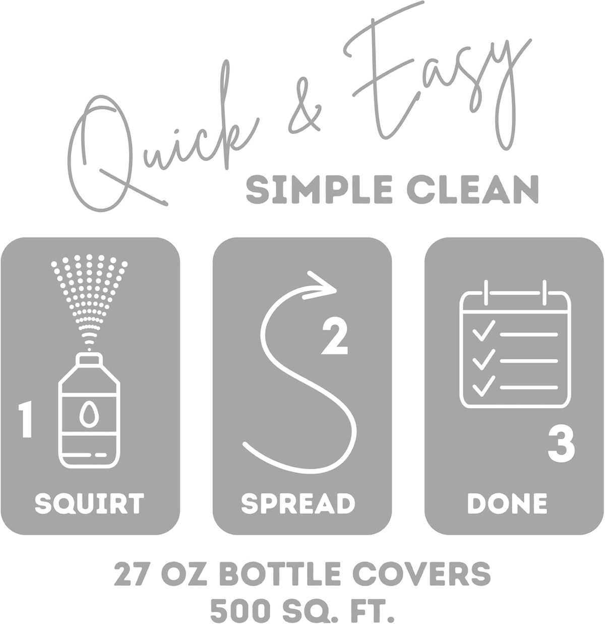 Quick Shine Hardwood Floor Cleaner - 27oz 2-Pack | Streak-Free, No Rinse Formula | Effective Dirt & Scuff Removal