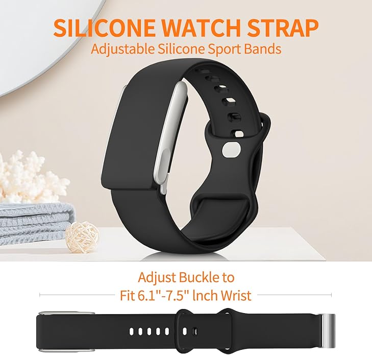 Band Compatible with WHOOP 5.0/MG SportFlex - ECG Strap, Soft Adjustable Silicone Waterproof Breathable Replacement Wristbands for Whoop 5.0 Sleep, Accessory for Health & Fitness Wearable