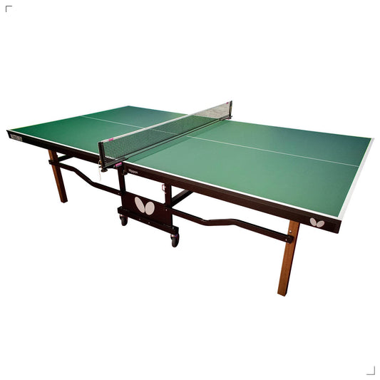 Butterfly Nippon 22 Ping Pong Table | Indoor Rollaway Table Tennis Table | Built Like A Tank | for Clubs, Home Game Rooms, Institutions | Professional Ping Pong Net Included | Playback Option