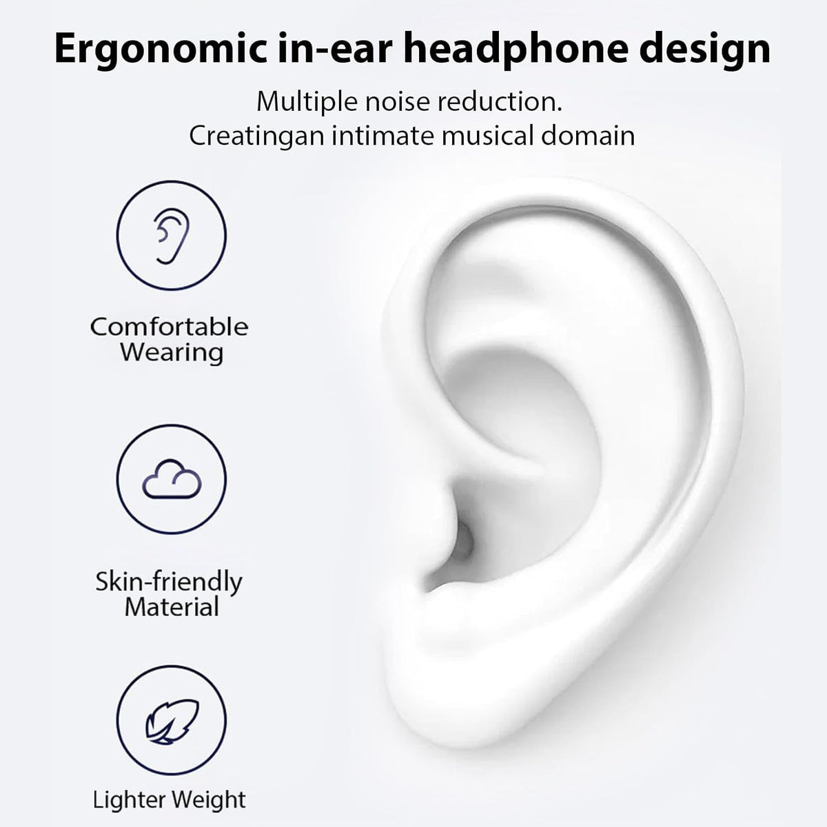 Xiirai 3.5mm 2-Pack in-Ear Headphones for Women and Men, Headphones with Mic, Noise Isolating in-Ear Earphones