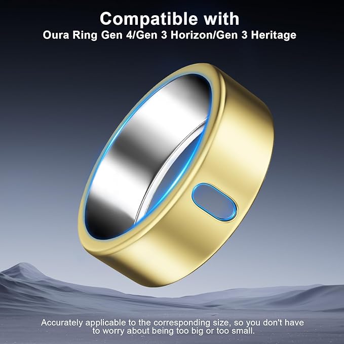 5 Pack Cover Compatible with Oura Ring Gen 4/Oura Ring Gen 3 Horizon/Heritage, Surport Charging with Cover on, Anti-Scratch TPU Protector for Oura Rings Accessories Women Men (Size 10)