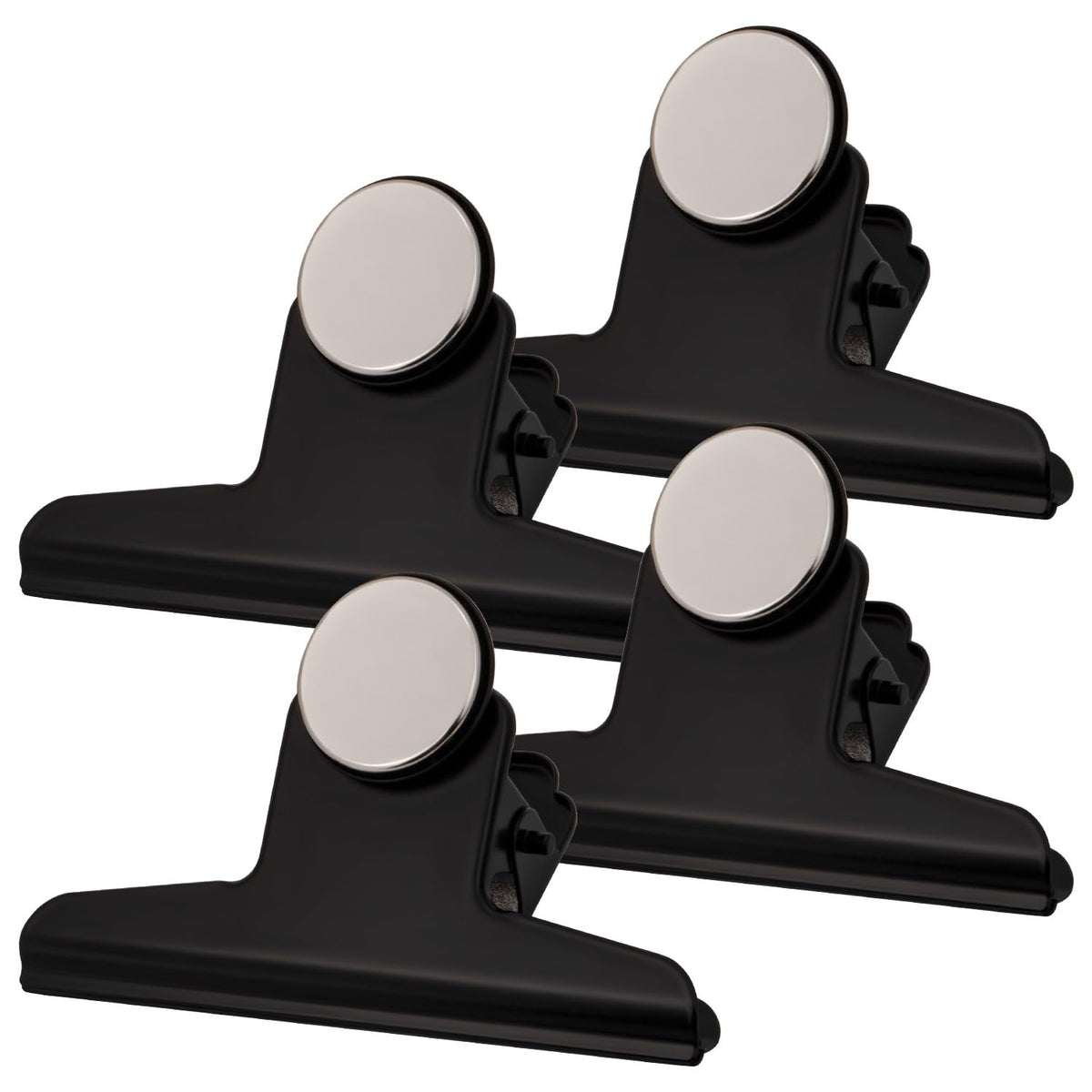 Extra Strong Magnetic Clips for Refrigerator, Strong Fridge Magnets Clips, Heavy Duty Refrigerator Magnets, Clip Magnets for Classroom, Whiteboard, Office, Photo, Locker, 4 Pack