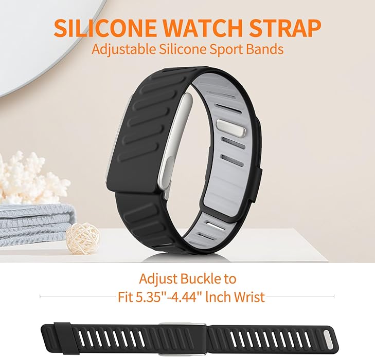 Sport Bicep Band Compatible with WHOOP 5.0 One and Peak, Soft Adjustable Silicone Waterproof Breathable Replacement Wristbands for Whoop 5.0 Accessory for Health & Fitness Wearable
