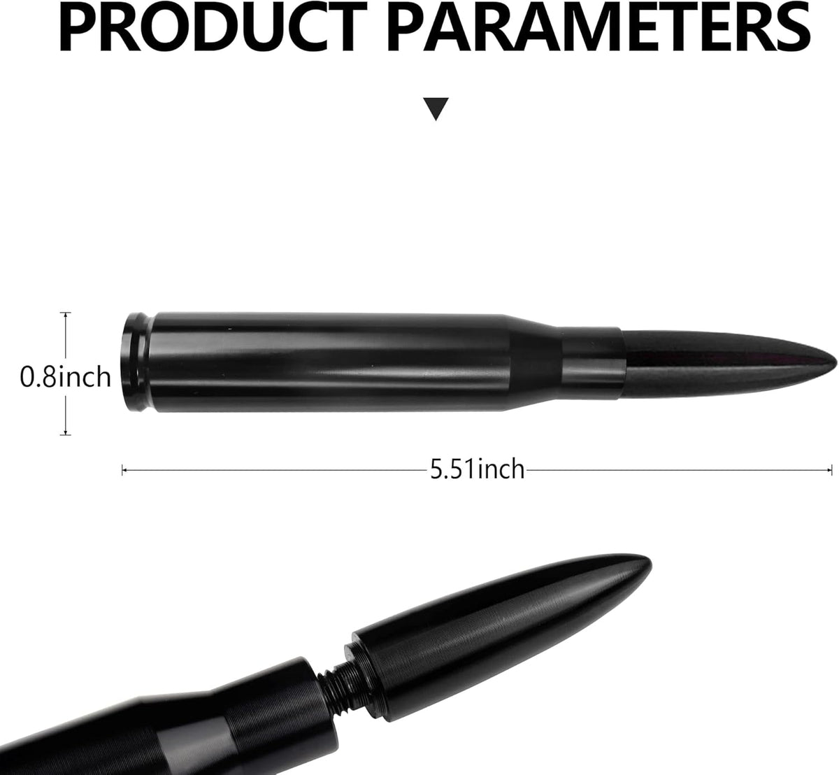 Turcee F150 F250 F350RAM 1500 2500 3500 Car Bullet Antenna,Truck Exterior Decoration Accessories Car Vehicle