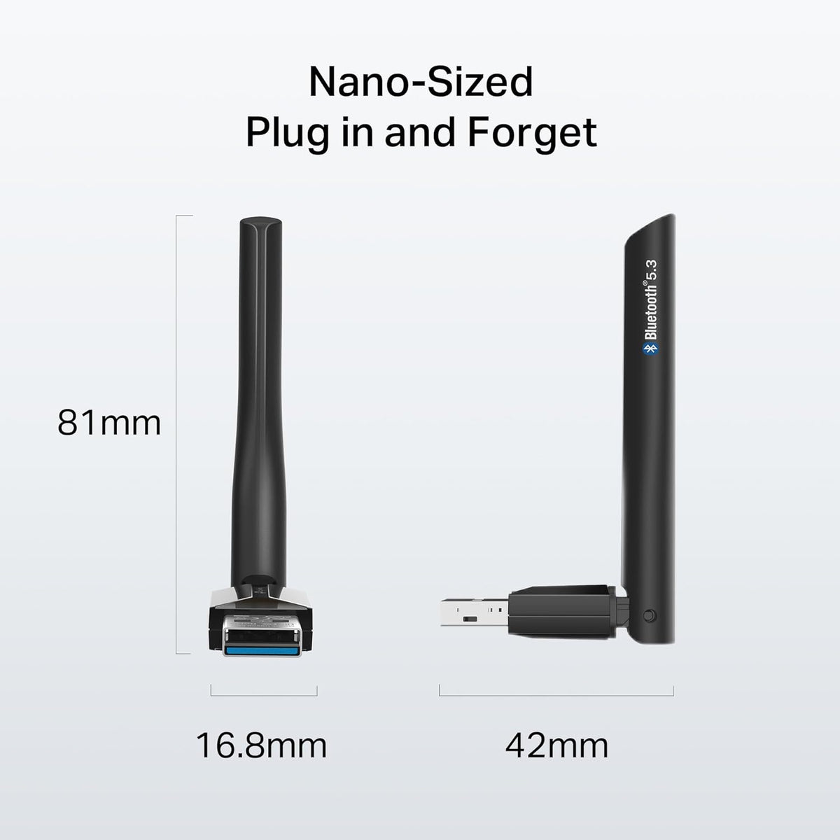 TP-Link 5.3 11/10/8.1/7 (UB500 USB Bluetooth Adapter for PC, Bluetooth Long Range Receiver, Plug and Play, Adjustable