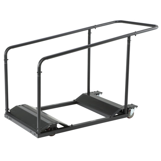 Lifetime Table Storage Cart with Caster Wheels, Black Powder-Coated Steel Frame, Holds 11 Rectangle or 10 Round Tables