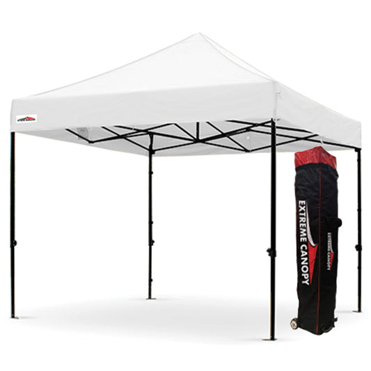 Flare Shade Heavy Duty Steel Pop Up Canopy Tent (White, 10ft x 10ft)