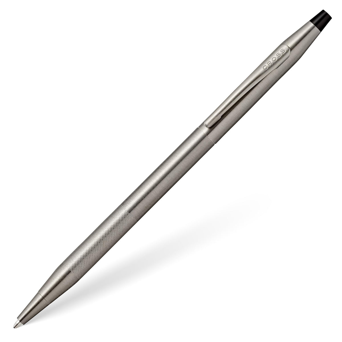 Cross Classic Century Refillable Ballpoint Pen Presented in a Luxury Gift Box - Medium Point, Black Ink, Titanium Gray Micro-knurl