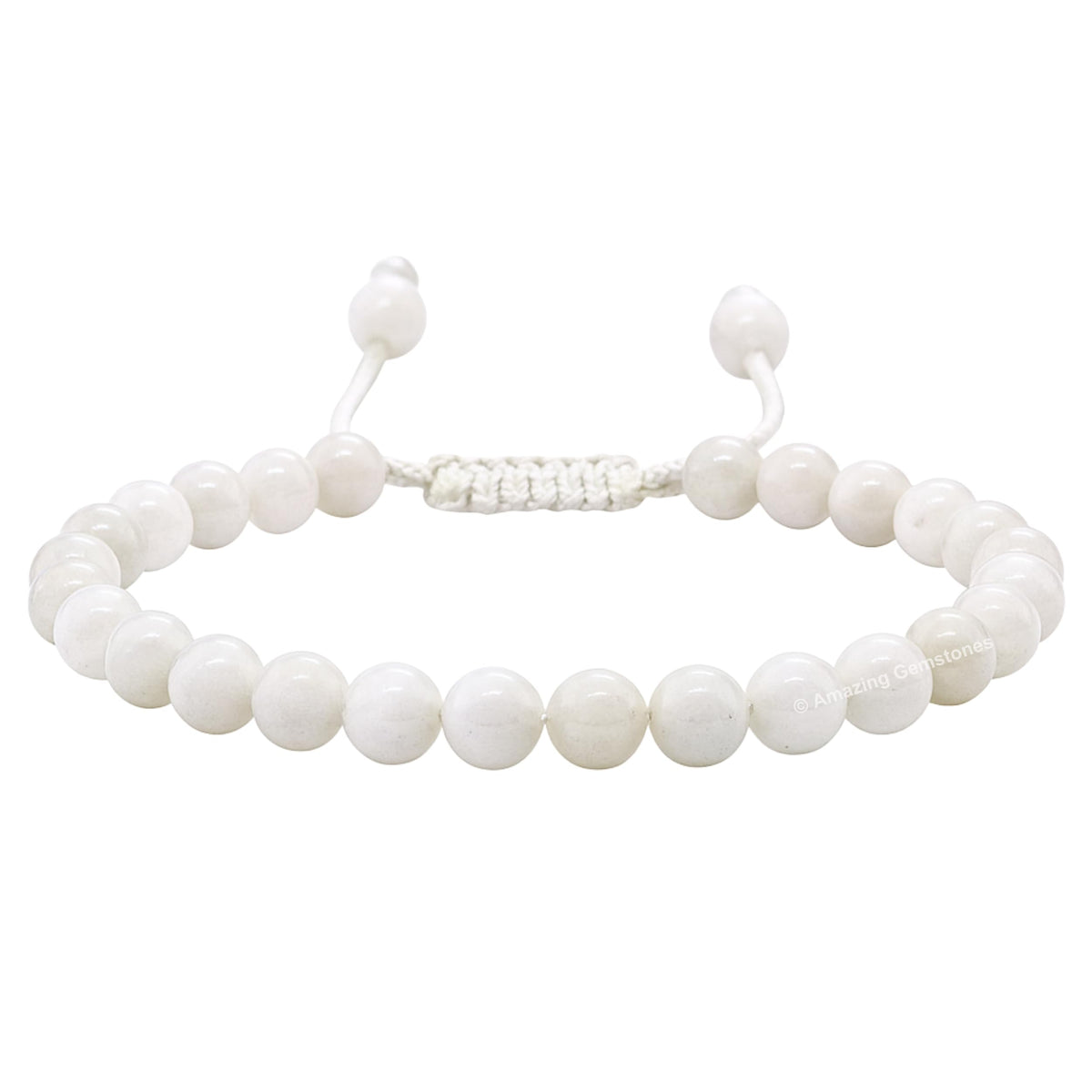 Amazing Gemstone Mother of Pearl Bracelet for Women Men's Gifts - Protection Healing Crystal Bracelet - 6mm Gemstones Beaded Adjustable Bracelet Pulseras Para Hombres Mujer Stocking Stuffers