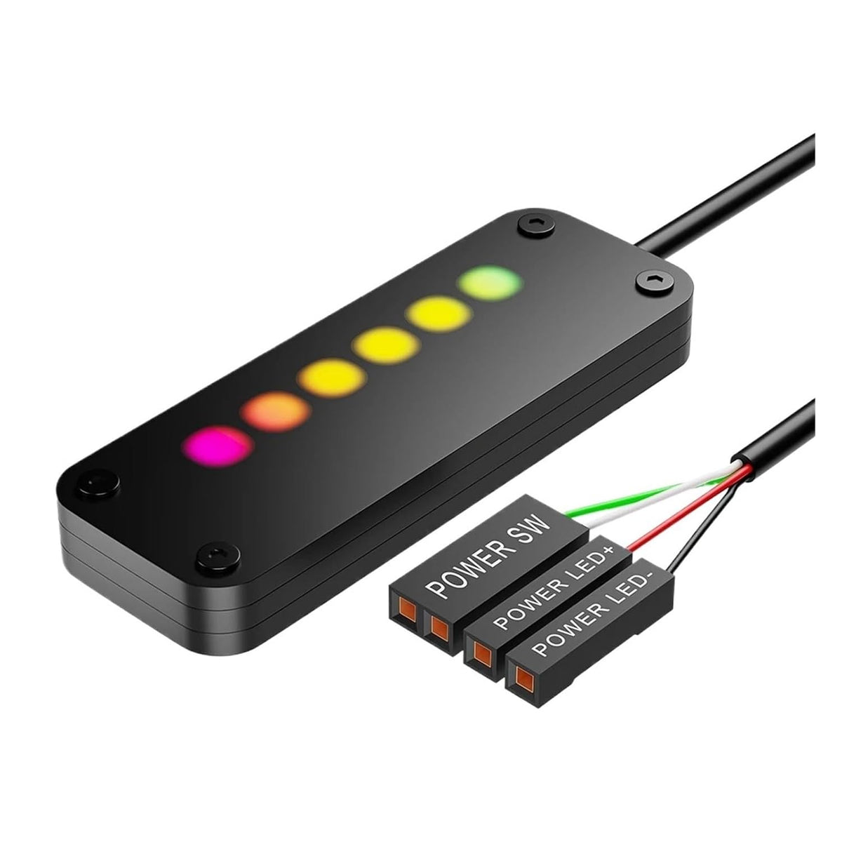 Y0S3QZ1 Case(2M) Power Button PC Switch Finger Slide ON/Off RGB Light Effect Motherboard External Switch Power SW