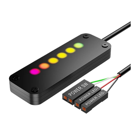 Y0S3QZ1 Case(2M) Power Button PC Switch Finger Slide ON/Off RGB Light Effect Motherboard External Switch Power SW