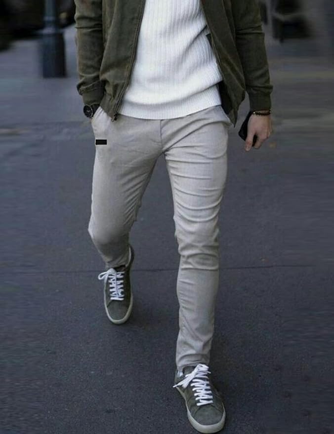 Men Joggers Chino Cargo Pants Hiking Outdoor Recreation Pants Twill Fitness Track Jogging Pants Casual Cotton Pants