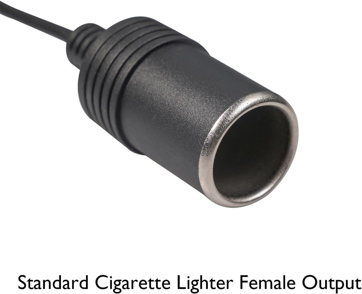MeetUs 12V 45W~65W USB Type-C Male Plug to Car Cigarettes Adapter Female Socket PD Power Cable,Work with PD USB C