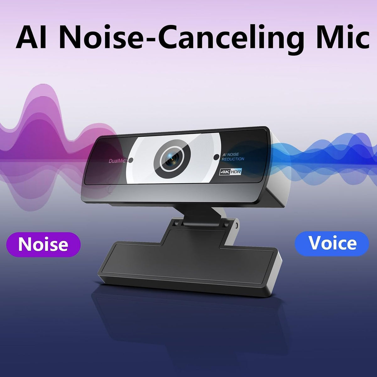XOCLON 4K 4K 80 Webcam for PC - Ultra HD Computer Camera with PDAF Autofocus, AI Noise-Canceling Mic, USB Plug & Play
