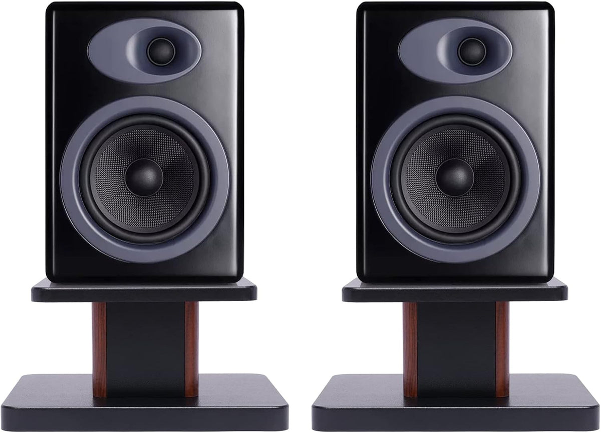Gdrasuya10 6" 15" Desktop Bookshelf Speaker Stands Pair for Under Studio Speaker Riser Medium&Small Speakers Studio