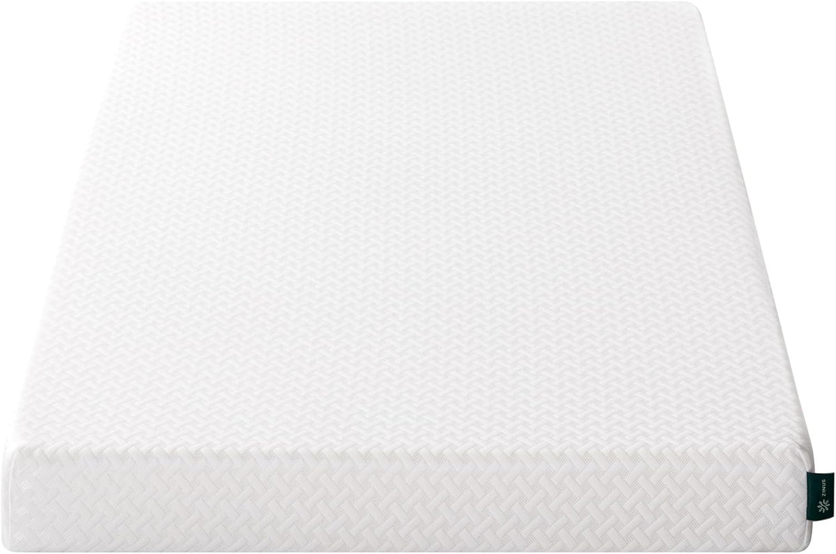 Zinus 5 Inch Twin Memory Foam Mattress - Cooling Essential Design, Medium Feel, Fiberglass Free, Safe Materials
