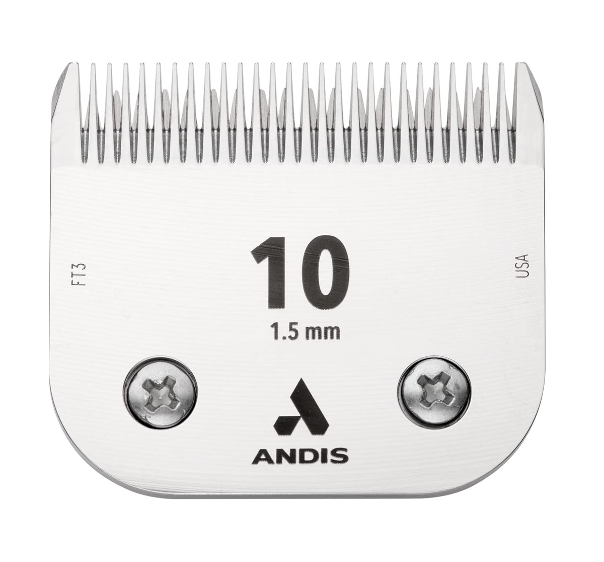 Andis 64315 ceramicEDGE Detachable Blade Size 10 – Carbon Steel Pet Clipper Blade, Cooler Running, Professional Grooming Performance