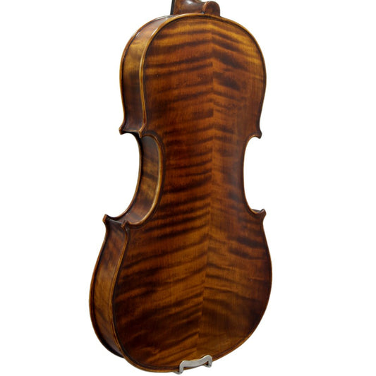 Paititi 4/4 Full Size PTVNSH100 Premium Hand Carved Ebony Fitted Violin Outfit with Case, Bow, String, Tuner, Mute and Rosin