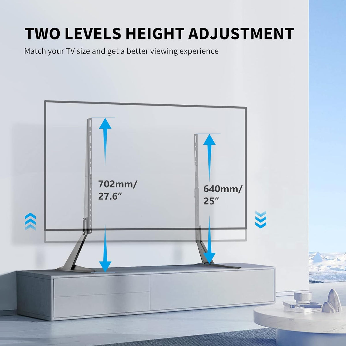 suptek 20-65" 100 Universal TV Stand for TV & Hardware Kit Pieces Bundle