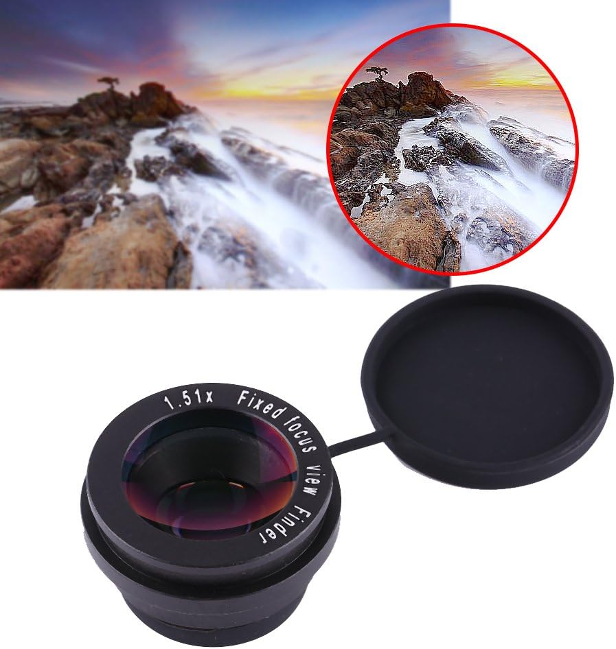 BAODEYOUB 1.5X Fixed Focus Viewfinder Eyepiece Magnifier with Eyecup for DSLR Camera, Durable Optical Glass Magnifier