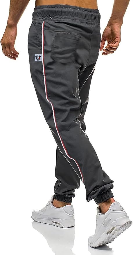 Men Joggers Chino Cargo Pants Hiking Outdoor Recreation Pants Twill Fitness Track Jogging Pants Casual Cotton Pants