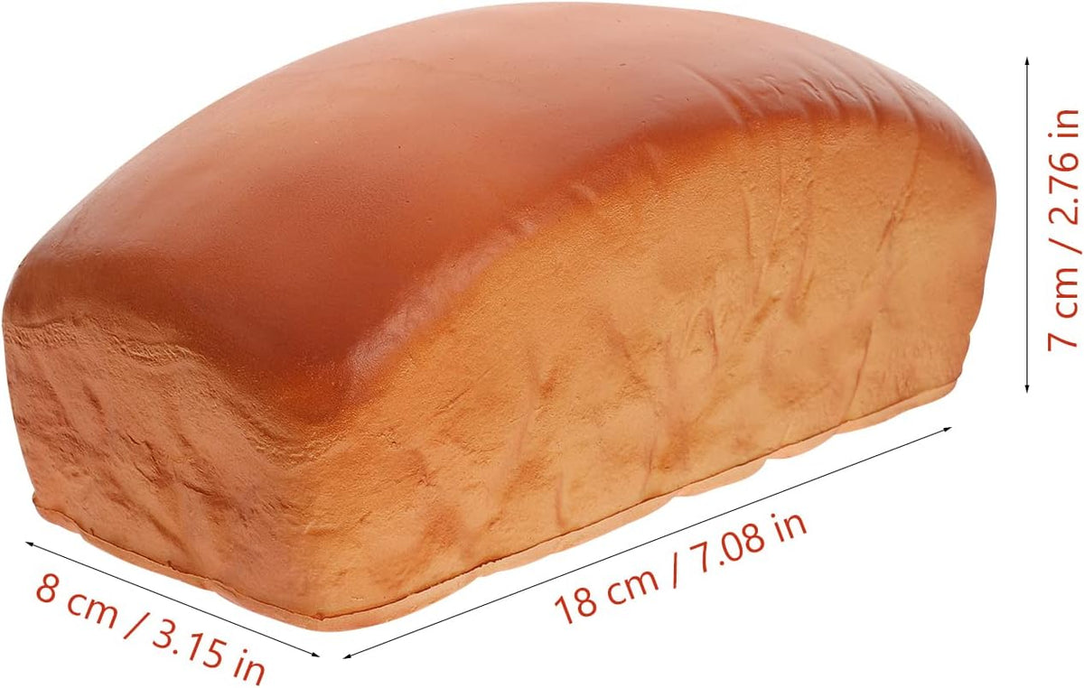 LUOZZY Fake Bread Decoration Artificial Bread Simulation Food Model Square Bread Photo Props for Kitchen Display