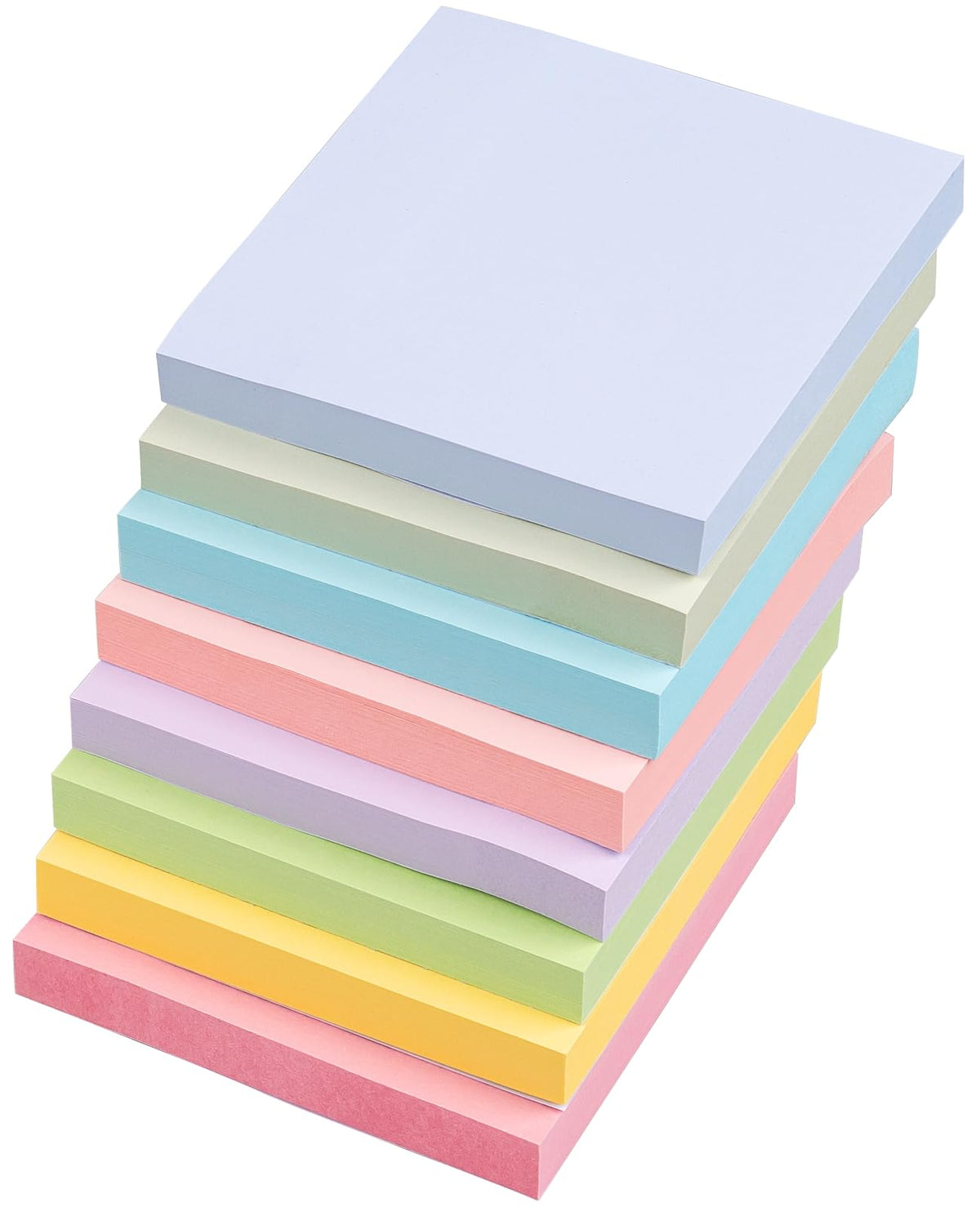 Sticky Notes 3x3 Inches, 8 Pads, 800 Sheets, 8 Color Sticky Note Pads, Premium Sticky Pads, Sticky Notes Bulk, Self-Stick Note Pads, 100 Sheets/pad