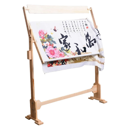 Cross Stitch Stand Wooden Cross Stitch Frame Height Adjustable Embroidery Rack Stand for Stitching Sewing Craft(8/10)