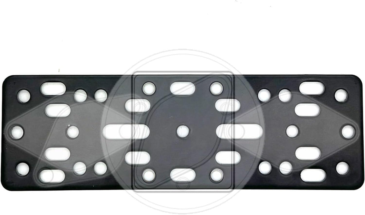 ChargerCity 2 4 Universal Metal Alloy Bracket Plate for Ham CB Radio Garmin GPS Fish Finder Vehicle Mounting Plate