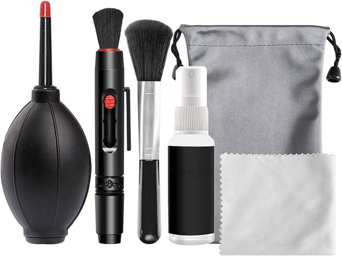 LQMBABY Camera Lens Cleaning Kit, Professional DSLR Lens Cleaning Tool with Waterproof Storage Bag, Air Dust Blower